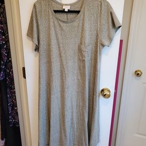 LuLaRoe Green Space Dyed Carly - XL